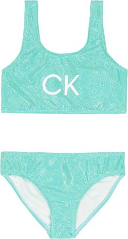 Calvin Klein Girls' One-piece Swimsuit With Upf 50+ Sun Protection in Saudi Arabia