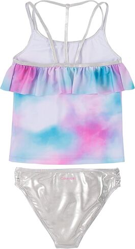 Calvin Klein Girls' One-piece Swimsuit With Upf 50+ Sun Protection in Saudi Arabia