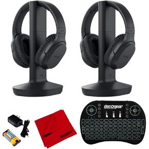 Sony RF400 Wireless Home Theater Headphones (2-Pack) w/Deco Gear Accessories Bundle in Kuwait