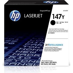 خرطوشة حبر أسود HP 147A | يعمل مع LaserJet Enterprise M610 وM611 وM612 وLaserJet Enterprise MFP M634 وM635 وM636 | W1470A | إنتاجية تصل إلى 10,500 صفحة مع مسحوق حبر أسود لطابعات HP LaserJet Enterprise M610 وM611 وM612 in Kuwait