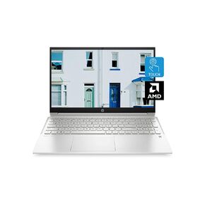 HP Pavilion 15 Laptop, AMD Ryzen 5 4500U Processor, 8 GB RAM, 512 GB SSD Storage, 15.6-inch HD Touchscreen, Windows 10 Home, Micro-Edge Display, Backlit Keyboard (15-eh0010nr, 2020) in Saudi Arabia