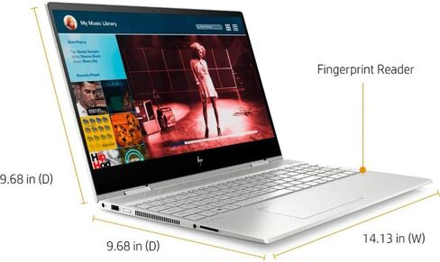 HP لابتوب انفي X360 2 في 1 بشاشة لمس 15.6 انش FHD i7-10510U للاعمال وRAM 32GB وSSD 512GB رباعي النواة حتى 4.90GHz وUSB-C وبصمة اصبع وكيبورد باضاءة خلفية ومكبرات صوت B&O وكاميرا ويب وويندوز 10 in Kuwait