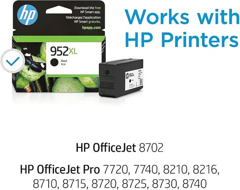 HP 952Xl / 952Xl (6Za00an) Ink Cartridges (Cyan Magenta Yellow Black) 5-Pack in Retail Packaging in Saudi Arabia