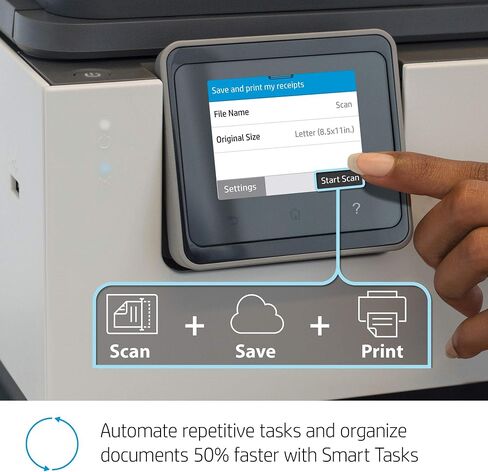 HP OfficeJet Pro 9015 All-in-One Wireless Printer, with Smart Home Office Productivity, HP Instant Ink, Works with Alexa (1KR42A) in Saudi Arabia
