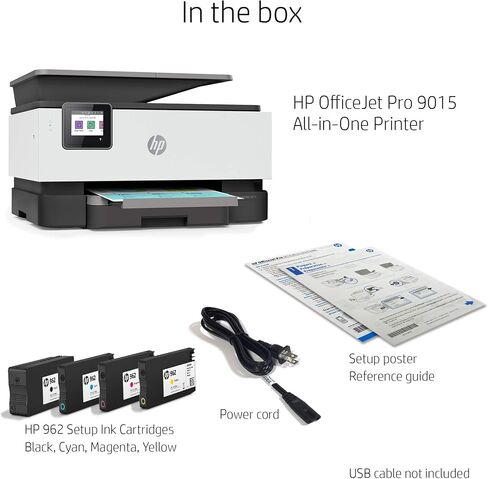 HP OfficeJet Pro 9015 All-in-One Wireless Printer, with Smart Home Office Productivity, HP Instant Ink, Works with Alexa (1KR42A) in Saudi Arabia