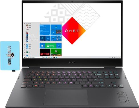 HP OMEN 16 Gaming & Entertainment Laptop (AMD Ryzen 7 5800H 8-Core, 16GB RAM, 512GB PCIe SSD, GeForce RTX 3050 Ti, 16.1" Full HD (1920x1080), WiFi, Bluetooth, Webcam, Win 11 Pro) with Hub in Kuwait