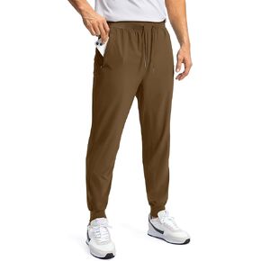 Pudolla Mens Joggers with Zipper Pockets Lightweight Sweatpants Workout Athletic Pants for Gym Running Golf