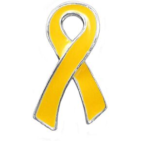 Childhood Cancer Awareness Wholesale Pack/Bulk Pins - Gold Ribbon/Butterfly Pins for Childhood Cancer Awareness - Perfect for Support Groups, Events, Gift-Giving and Fundraising