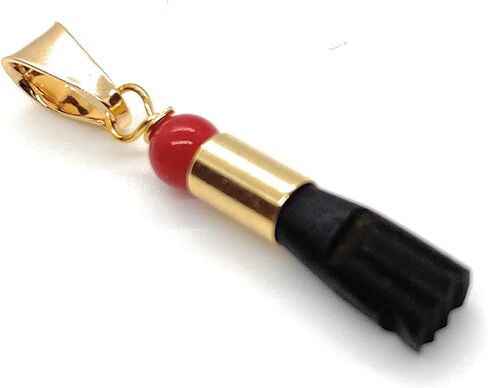 قلادة يد ريال ازاباتشي فيجا بلون احمر مرجاني مال دي اوجو للحماية من اموليتو دي بوينا سويرت، مقاس صغير، مطلية بالذهب من زجاج ازاباتشي بدون احجار كريمة, Small, زجاج ازاباتشي مطلي بالذهب, لا أحجار كريمة in Kuwait