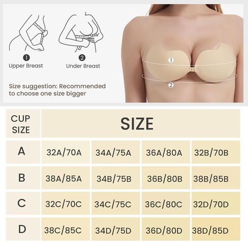 حمالات صدر لاصقة من DUDUFIT للنساء، حمالات صدر غير مرئية بدون حمالات للنساء ملابس بدون ظهر، حمالة صدر لاصقة من السيليكون قابلة لإعادة الاستخدام in Saudi Arabia