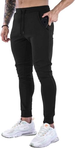 Wangdo Men's Slim Joggers Gym Workout Pants,Sport Training Tapered Sweatpants,Casual Athletics Joggers for Running in Kuwait
