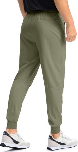 Pudolla Mens Joggers with Zipper Pockets Lightweight Sweatpants Workout Athletic Pants for Gym Running Golf in Saudi Arabia