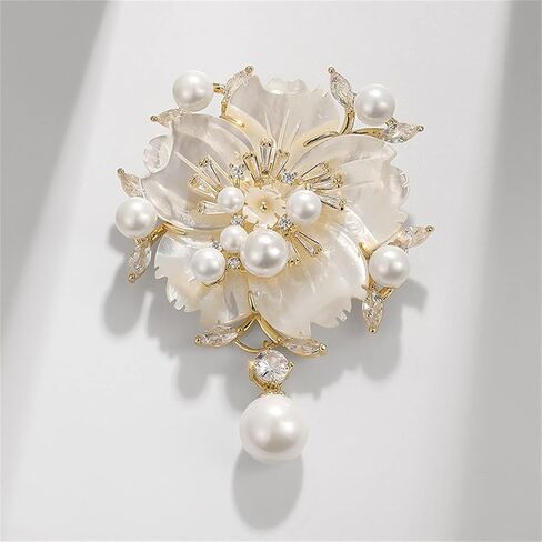 AILONMEI Floral Series Brooch Jewelry For Woman Fashion, Large Costume Broches & Pins Christmas Gift in Kuwait