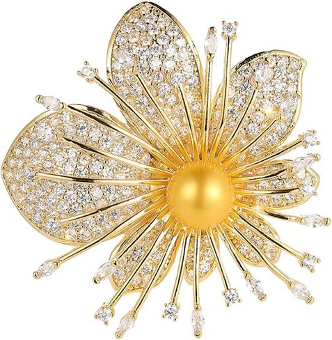AILONMEI Floral Series Brooch Jewelry For Woman Fashion, Large Costume Broches & Pins Christmas Gift in Kuwait