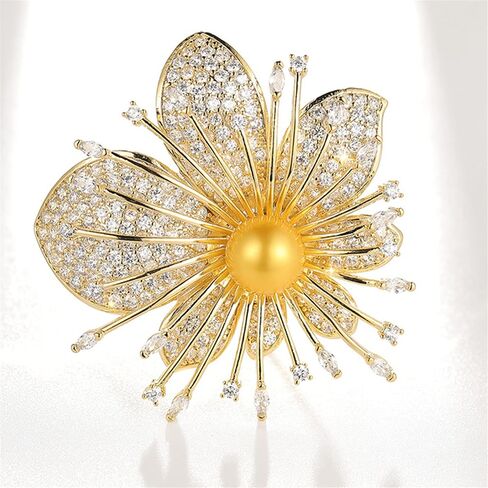 AILONMEI Floral Series Brooch Jewelry For Woman Fashion, Large Costume Broches & Pins Christmas Gift in Kuwait