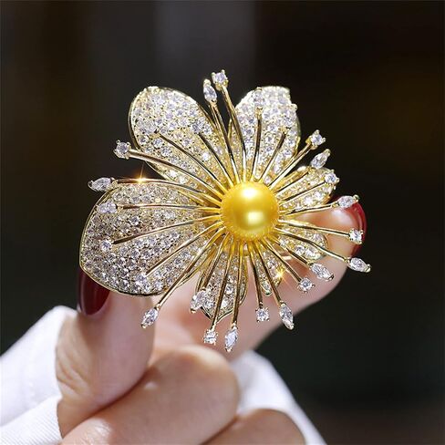 AILONMEI Floral Series Brooch Jewelry For Woman Fashion, Large Costume Broches & Pins Christmas Gift in Kuwait