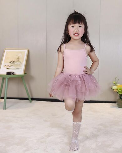 Toddler Girls Tutu Dresses Strap Shiny Tulle Ballet Leotard Ballerina Costume for Dance in Kuwait