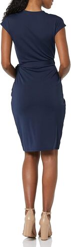 Amazon Essentials Women's Classic Cap Sleeve Wrap Dress (Available in Plus Size) in Kuwait