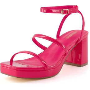 CUSHIONAIRE Women's Roma platform dress sandal +Memory Foam and Wide Widths Available