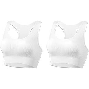 AMRIY Racerback حمالات الصدر الرياضية للنساء حمالة صدر مبطنة متوسطة الدعم للنساء بدون خياطة حمالة صدر رياضية لاسلكية