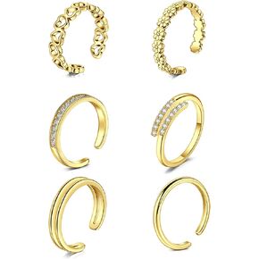 QWALIT Toe Rings for Women Gold Toe Ring Gold Toe Rings for Women Silver Toe Ring Stainless Steel in Kuwait