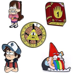 Enamel Pin Set Creative Lovely Brooch Pins Enamel Lapel Pin Lettering Pins Lapel Badge