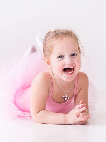 hicarer 5 قطع يونيكورن القلب المنجد قلادة الحيوان حورية البحر قوس قزح القلب تاج قلادة قلادة بريق لطيف فراشة زهرة في القلب سلسلة قلادة مجوهرات للفتيات الفتيان الاطفال عيد ميلاد in Kuwait