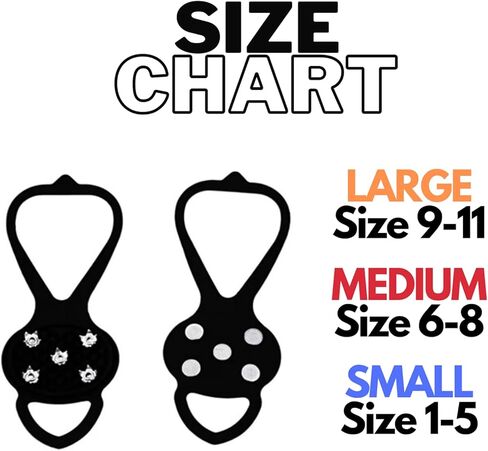 TreereSea Ice Spikes for Shoes, Universal Ice Cleats Ice Grips Non-Slip Shoe Grips for Ice Sports- Anti Slip Rubber Grips with 5 Steel Studs Crampon in Kuwait