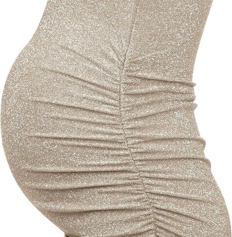 KIM S Glitter Maternity Dress Photoshoot Bodycon Dresses for Baby Shower or Daily Wear in Kuwait