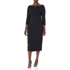 Marycrafts Women's Work Office Business Square Neck Sheath Midi Dress