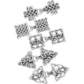5 Pieces Shawl Clips Cloak Clasp Cardigan Clip Sweater Clips Vintage Collar Retro Cloak Brooches and Silver Shawl Pins for Women Girls Shirt Clips
