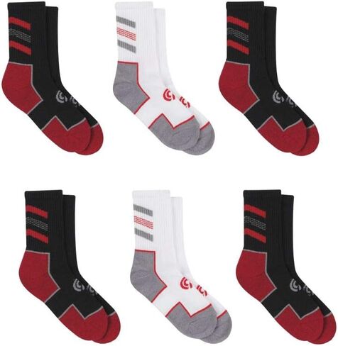 C9 Champion Boys' 6 Pack Crew Sock in Saudi Arabia
