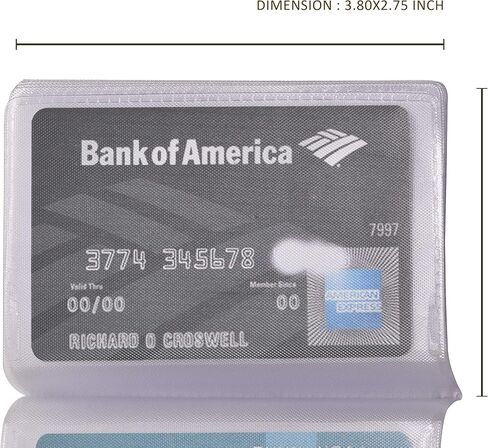 حشوات المحفظة لبطاقات الائتمان - قطعة بديلة من البلاستيك الشفاف مكونة من قطعتين أو 3 قطع in Kuwait