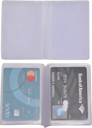 حشوات المحفظة لبطاقات الائتمان - قطعة بديلة من البلاستيك الشفاف مكونة من قطعتين أو 3 قطع in Kuwait