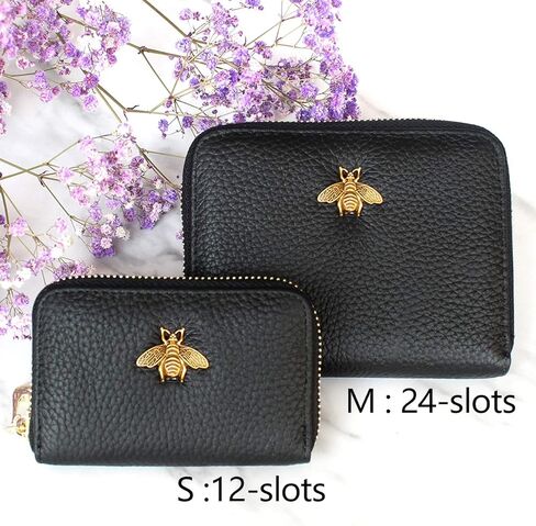 حافظة بطاقات الائتمان Imeetu RFID من الجلد بسحاب ومحفظة 24 فتحة للبطاقات للنساء in Kuwait