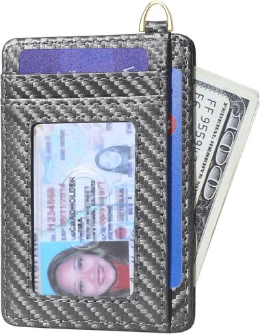 محفظة FEITH&FELLY ذات الجيب الأمامي النحيف وحامل بطاقات الائتمان RFID للرجال والنساء in Kuwait