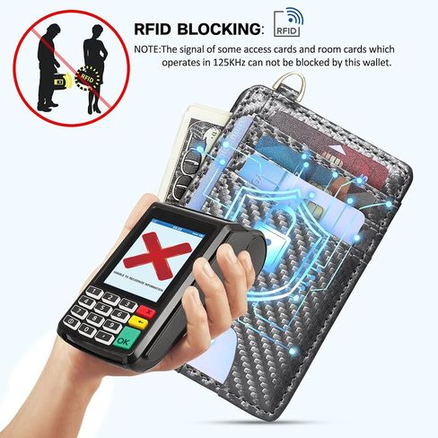 محفظة FEITH&FELLY ذات الجيب الأمامي النحيف وحامل بطاقات الائتمان RFID للرجال والنساء in Kuwait
