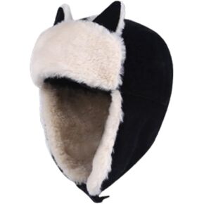 Womens Winter Bomber Hats with Lovely Cat Ear Fashion Trooper Aviator Earflap Cap Outdoor Ski Hat Ushanka Buckle Closure in Saudi Arabia