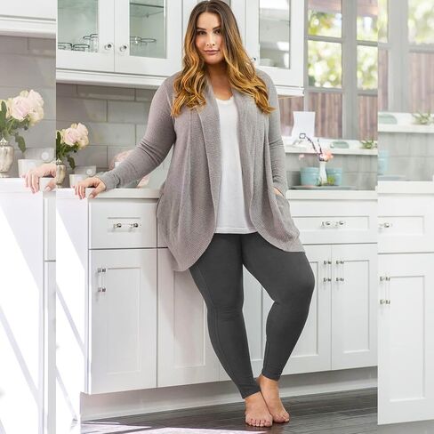 NEW YOUNG 3 Pack Plus Size Leggings with Pockets for Women,High Waist Tummy Control Workout Yoga Pants in Kuwait