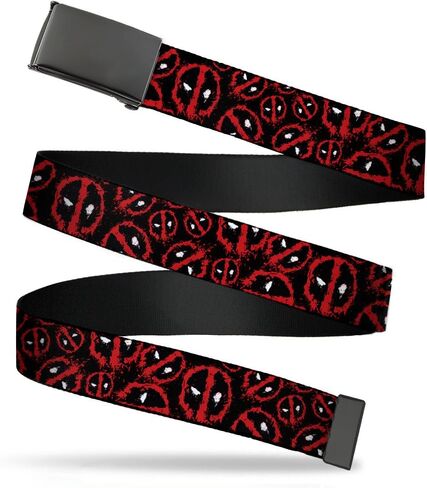 حزام ويب للرجال من Buckle-Down-Deadpool-1.25 بوصة واسع يناسب حتى مقاس 42 بوصة، متعدد الألوان in Saudi Arabia