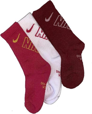 Nike Boy's Performance Cushioned Dri FIT Crew Socks 3 Pack in Saudi Arabia