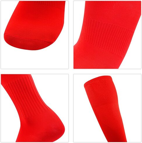 Three street Baseball Socks, Unisex Knee High Solid Sport Tube Compression Softball Football Soccer Team Socks 2-10 Pairs in Kuwait