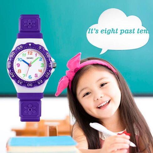 CakCity Kids Watch Waterproof Cute Cartoon Analog Girls Boys Wrist Watch for Little Child Time Teacher for Children 3-10 Year in Kuwait