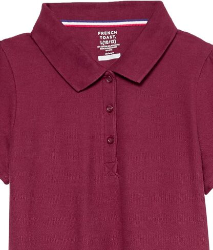 French Toast Girls' One Size Short Sleeve Ruffle Pique Polo Dress in Saudi Arabia