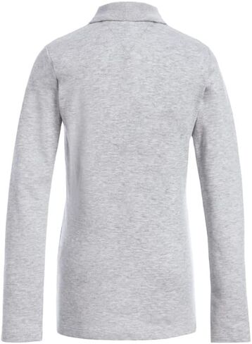Tommy Hilfiger Long Sleeve Girls Fit Stretch Pique Polo Shirt, Kids School Uniform Clothes in Saudi Arabia