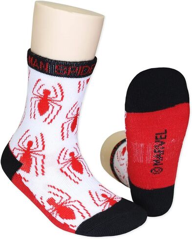 Super Hero Adventures Spider-Man Boys Toddler 6 pack Crew Socks in Kuwait