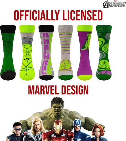 جوارب Marvel Legends للأولاد والرجال، 6 جوارب للرجال والأولاد، جوارب رياضية للرجال، جوارب رياضية للأولاد in Kuwait