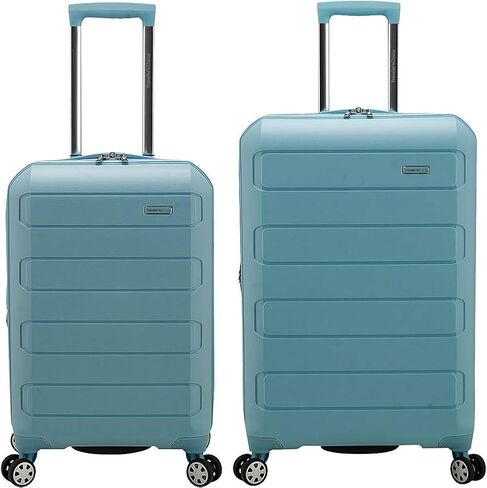 Traveler's Choice Pagosa Indestructible Hardshell Expandable Spinner Luggage, Blue, Check-in Only in Kuwait