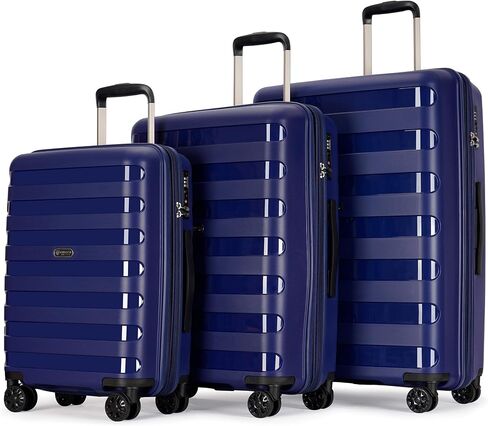 2 piece luggage set Anti-scratch PP Material Hardside uggage, Carry-On,20inch and 28inch Lightweight Spinner all size Expandable double seal Suitcase in Kuwait