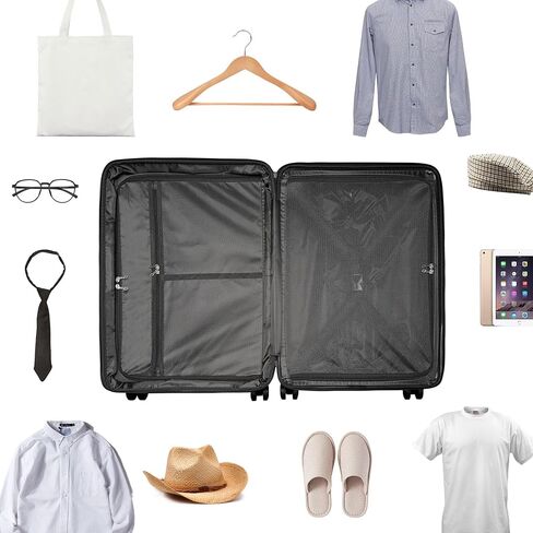 2 piece luggage set Anti-scratch PP Material Hardside uggage, Carry-On,20inch and 28inch Lightweight Spinner all size Expandable double seal Suitcase in Kuwait